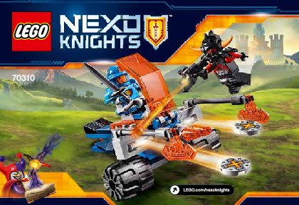 Istruzioni per la Costruzione - LEGO - NEXO KNIGHTS - 70310 - Blaster da battaglia di Knighton: Page 1