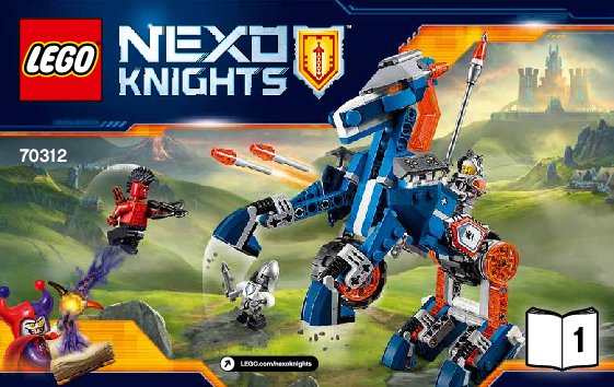 Istruzioni per la Costruzione - LEGO - NEXO KNIGHTS - 70312 - Il cavallo meccanico di Lance: Page 1