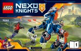 Istruzioni per la Costruzione - LEGO - NEXO KNIGHTS - 70312 - Il cavallo meccanico di Lance: Page 1