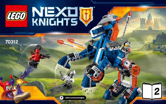 Istruzioni per la Costruzione - LEGO - NEXO KNIGHTS - 70312 - Il cavallo meccanico di Lance: Page 1