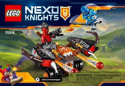 Istruzioni per la Costruzione - LEGO - NEXO KNIGHTS - 70318 - Lancia-sfere: Page 1