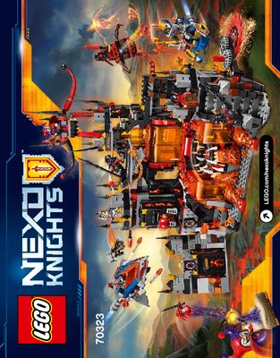 Istruzioni per la Costruzione - LEGO - NEXO KNIGHTS - 70323 - Il palazzo vulcanico di Jestro: Page 1