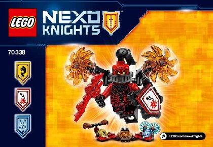 Istruzioni per la Costruzione - LEGO - NEXO KNIGHTS - 70338 - Ultimate Generale Magmar: Page 1