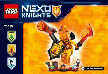 Istruzioni per la Costruzione - LEGO - NEXO KNIGHTS - 70339 - Ultimate Flama: Page 1