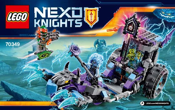 Istruzioni per la Costruzione - LEGO - NEXO KNIGHTS - 70349 - Lock & Roller di Ruina: Page 1