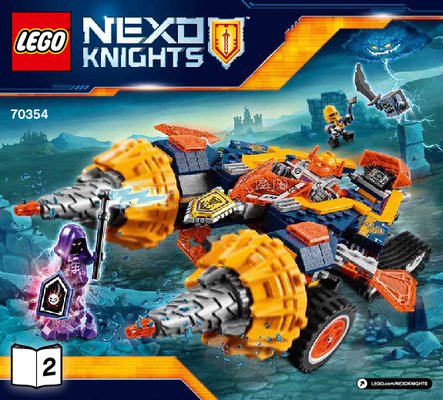 Istruzioni per la Costruzione - LEGO - NEXO KNIGHTS - 70354 - Frantumatore di Axl: Page 1