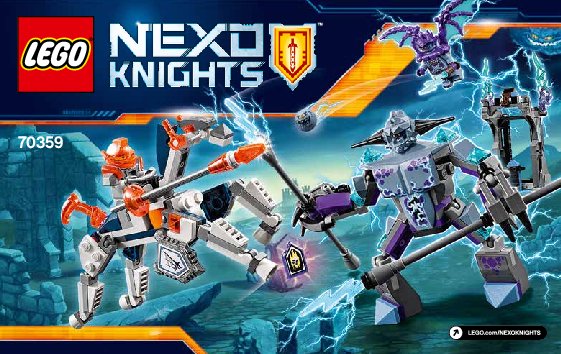 Istruzioni per la Costruzione - LEGO - NEXO KNIGHTS - 70359 - Lance contro Lightening: Page 1