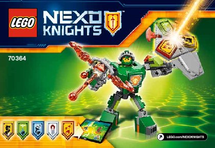 Istruzioni per la Costruzione - LEGO - NEXO KNIGHTS - 70364 - Aaron da battaglia: Page 1