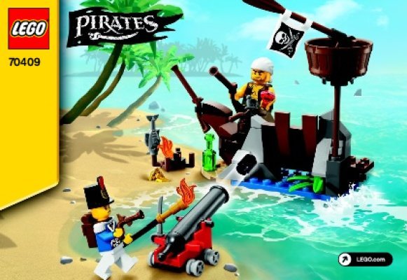 Istruzioni per la Costruzione - LEGO - Pirates - 70409 - La difesa del relitto: Page 1