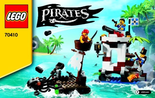 Istruzioni per la Costruzione - LEGO - Pirates - 70410 - L'avamposto dei soldati: Page 1