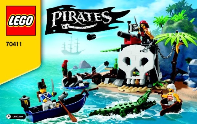 Istruzioni per la Costruzione - LEGO - Pirates - 70411 - L'isola del tesoro: Page 1