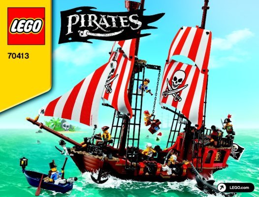 Istruzioni per la Costruzione - LEGO - Pirates - 70413 - Veliero: Page 1