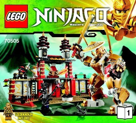 Istruzioni per la Costruzione - LEGO - NINJAGO - 70505 - Il Tempio della Luce: Page 1