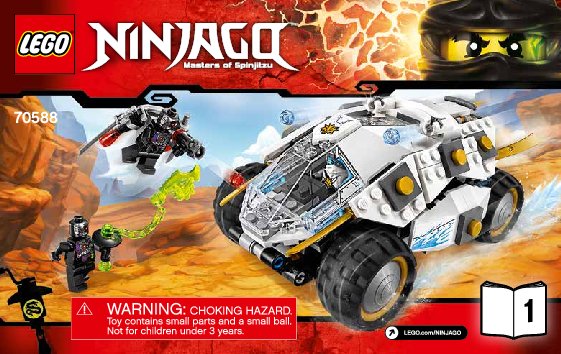 Istruzioni per la Costruzione - LEGO - NINJAGO - 70588 - Tumbler di titanio Ninja: Page 1