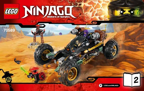 Istruzioni per la Costruzione - LEGO - NINJAGO - 70589 - Rock Roader: Page 1