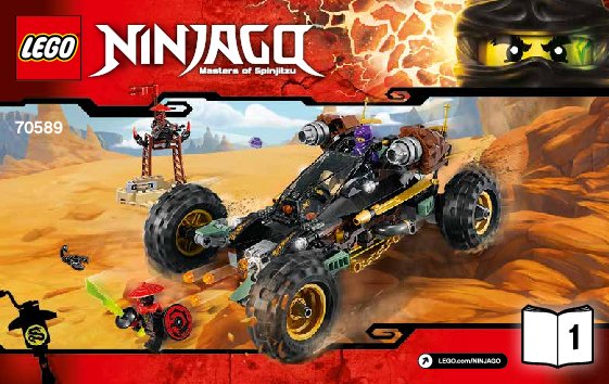 Istruzioni per la Costruzione - LEGO - NINJAGO - 70589 - Rock Roader: Page 1