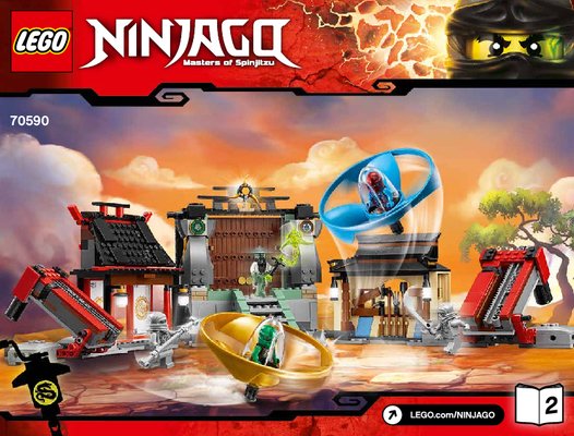 Istruzioni per la Costruzione - LEGO - NINJAGO - 70590 - Campi di battaglia Airjitzu: Page 1