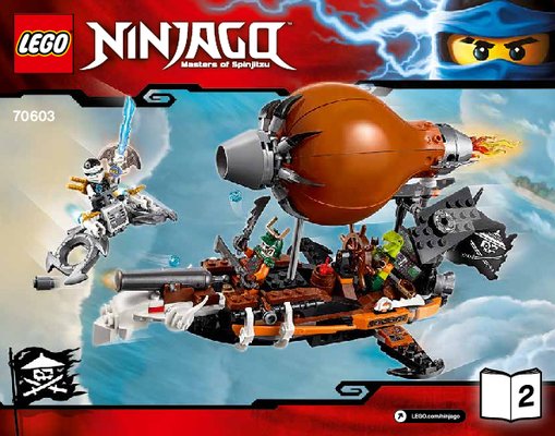 Istruzioni per la Costruzione - LEGO - NINJAGO - 70603 - Zeppelin d'assalto: Page 1