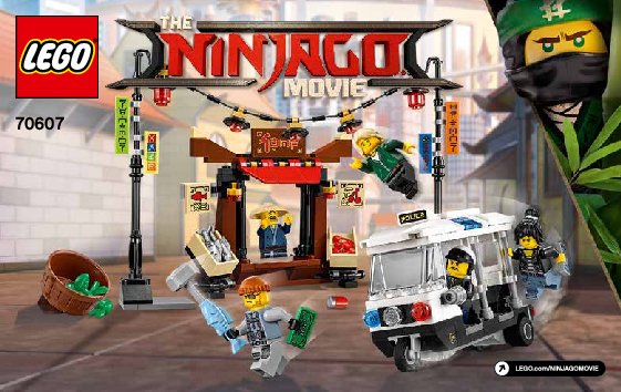 Istruzioni per la Costruzione - LEGO - THE LEGO NINJAGO MOVIE - 70607 - Inseguimento a NINJAGO® City: Page 1