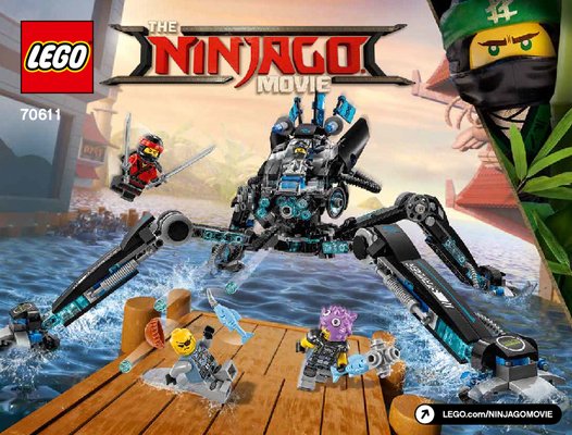 Istruzioni per la Costruzione - LEGO - THE LEGO NINJAGO MOVIE - 70611 - Idropattinatore: Page 1