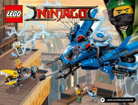 Istruzioni per la Costruzione - LEGO - THE LEGO NINJAGO MOVIE - 70614 - Jet-fulmine: Page 1