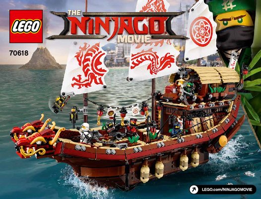 Istruzioni per la Costruzione - LEGO - THE LEGO NINJAGO MOVIE - 70618 - Vascello del Destino: Page 1