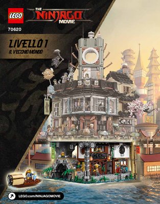 Istruzioni per la Costruzione - LEGO - THE LEGO NINJAGO MOVIE - 70620 - NINJAGO® City: Page 1