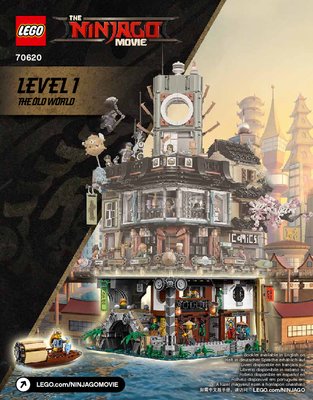 Istruzioni per la Costruzione - LEGO - THE LEGO NINJAGO MOVIE - 70620 - NINJAGO® City: Page 1