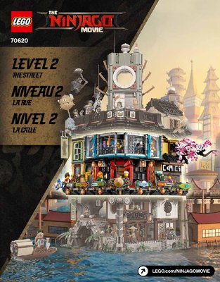 Istruzioni per la Costruzione - LEGO - THE LEGO NINJAGO MOVIE - 70620 - NINJAGO® City: Page 1