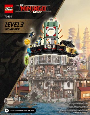 Istruzioni per la Costruzione - LEGO - THE LEGO NINJAGO MOVIE - 70620 - NINJAGO® City: Page 1