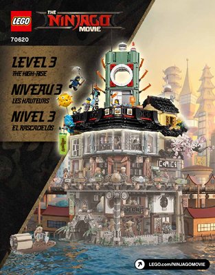 Istruzioni per la Costruzione - LEGO - THE LEGO NINJAGO MOVIE - 70620 - NINJAGO® City: Page 1