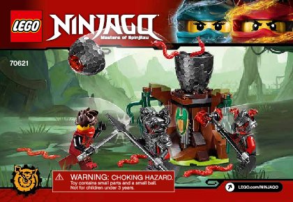 Istruzioni per la Costruzione - LEGO - NINJAGO - 70621 - L'attacco di Vermillion: Page 1