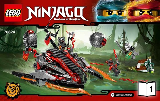 Istruzioni per la Costruzione - LEGO - NINJAGO - 70624 - Invasore Vermillion: Page 1