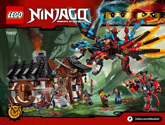 Istruzioni per la Costruzione - LEGO - NINJAGO - 70627 - La forgia del dragone: Page 1