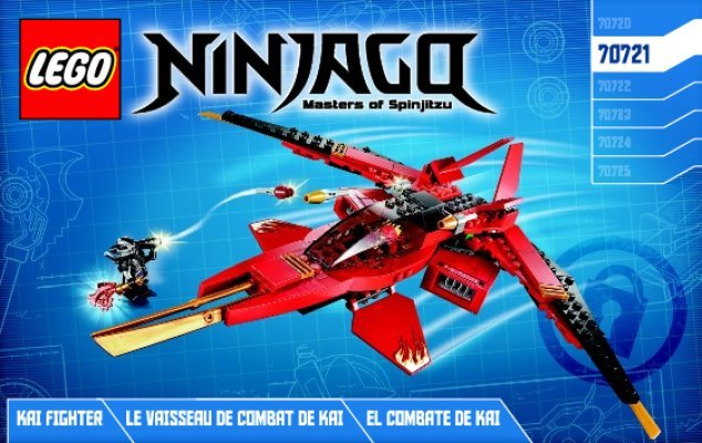 Istruzioni per la Costruzione - LEGO - NINJAGO - 70721 - Fighter di Kai: Page 1