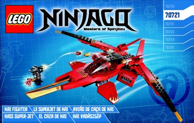 Istruzioni per la Costruzione - LEGO - NINJAGO - 70721 - Fighter di Kai: Page 1