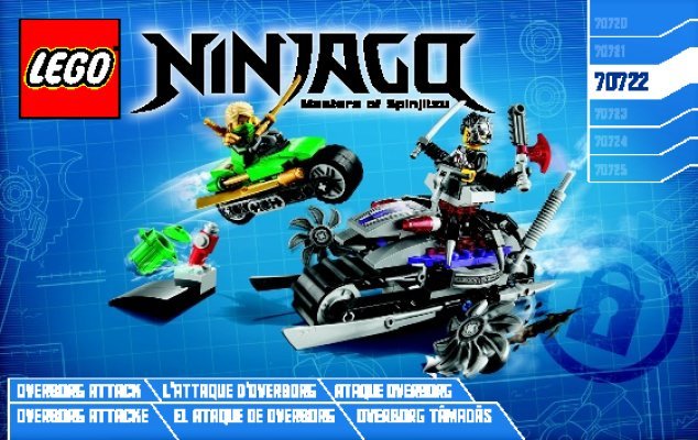 Istruzioni per la Costruzione - LEGO - NINJAGO - 70722 - Attacco sul Borg: Page 1