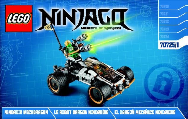 Istruzioni per la Costruzione - LEGO - NINJAGO - 70725 - Dragone Nindroid: Page 1