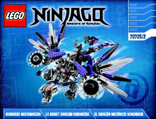 Istruzioni per la Costruzione - LEGO - NINJAGO - 70725 - Dragone Nindroid: Page 1