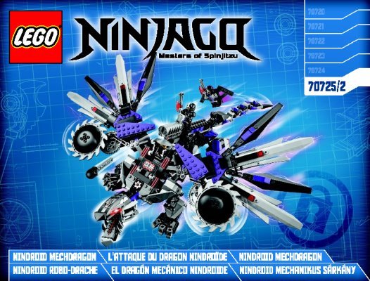 Istruzioni per la Costruzione - LEGO - NINJAGO - 70725 - Dragone Nindroid: Page 1