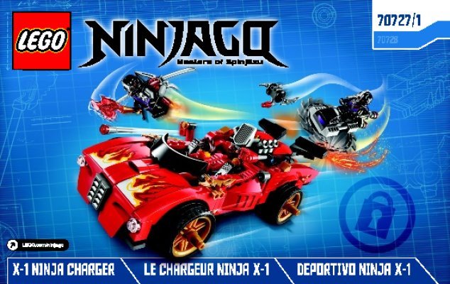 Istruzioni per la Costruzione - LEGO - NINJAGO - 70727 - Ninja Super-bolide X-1: Page 1