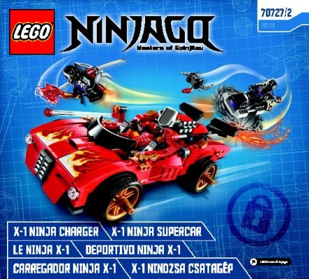 Istruzioni per la Costruzione - LEGO - NINJAGO - 70727 - Ninja Super-bolide X-1: Page 1