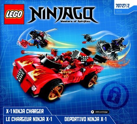 Istruzioni per la Costruzione - LEGO - NINJAGO - 70727 - Ninja Super-bolide X-1: Page 1