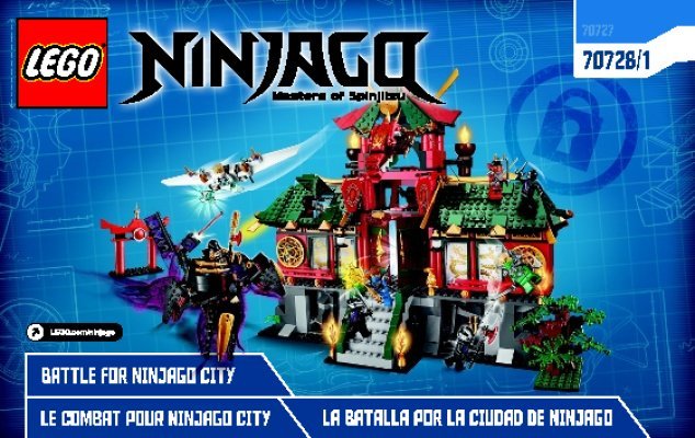 Istruzioni per la Costruzione - LEGO - NINJAGO - 70728 - Battaglia per Ninjago City: Page 1