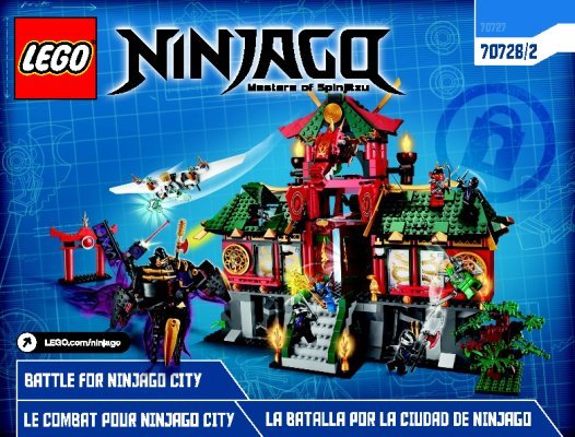 Istruzioni per la Costruzione - LEGO - NINJAGO - 70728 - Battaglia per Ninjago City: Page 1