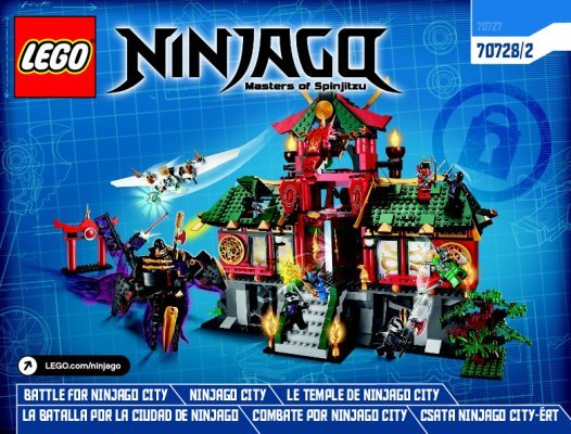 Istruzioni per la Costruzione - LEGO - NINJAGO - 70728 - Battaglia per Ninjago City: Page 1