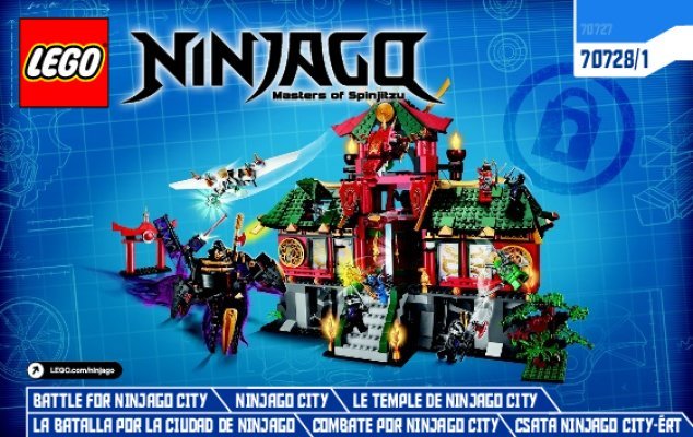 Istruzioni per la Costruzione - LEGO - NINJAGO - 70728 - Battaglia per Ninjago City: Page 1