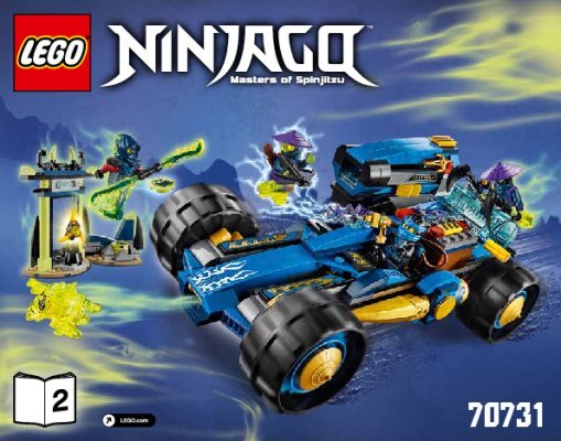 Istruzioni per la Costruzione - LEGO - NINJAGO - 70731 - Walker One di Jay: Page 1