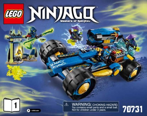 Istruzioni per la Costruzione - LEGO - NINJAGO - 70731 - Walker One di Jay: Page 1