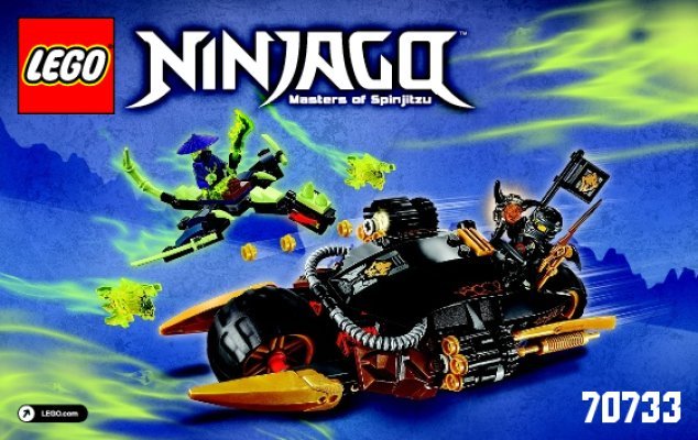 Istruzioni per la Costruzione - LEGO - NINJAGO - 70733 - La moto razzo: Page 1